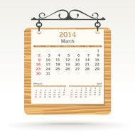 March 2014 - calendar N4