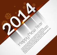 Celebration shiny for new year 2014 holiday background
