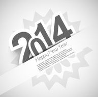 Background for New year 2014 celebration card vector