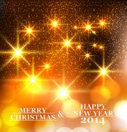 Merry christmas colorful for new year shiny background vector