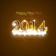 Beautiful hapyy new year 2014 background