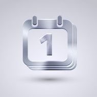 Vector full metal icon on blue background Eps10