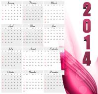 New year for 2014 calendar beautiful design vector