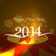 Celebration happy new year holiday card design vector