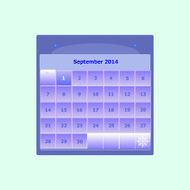 Design schedule monthly september 2014 calendar