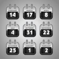 Set Web Calendar Icons