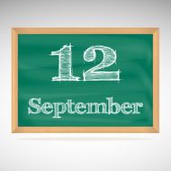 September 12 day calendar school board date N2