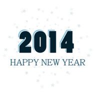 Happy New Year 2014 celebration vector background