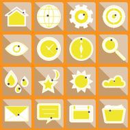Design useful web icons on button