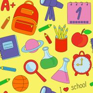 Back To School seamless pattern