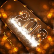 New year 2013 background colorful fantastic design