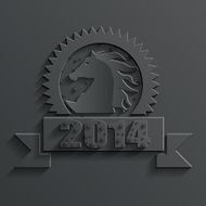 new year horse vector N2