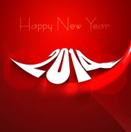 Fantastic Happy New Year 2014 celebration colorful design vector
