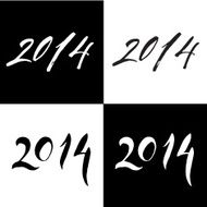 Hand made calligraphy for New Year 2014 N2