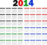 Calendars 2014 English N6