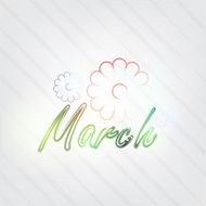 March Typography