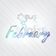 February Typography