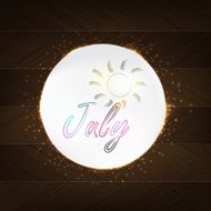 July Typography