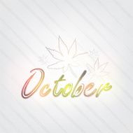 October Typography