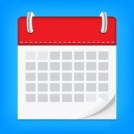 icon calendar isolated background N3