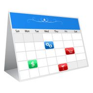 Calendar with notes