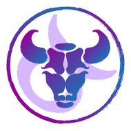 zodiac sign Taurus watercolor