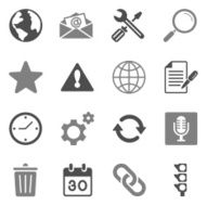 Mail Icons Gray Color