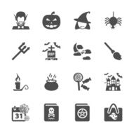 halloween icon set 3 vector eps10