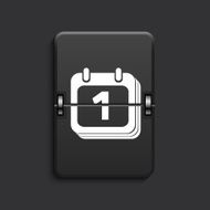 vector modern scoreboard black icon