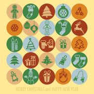 Christmas icons set N55