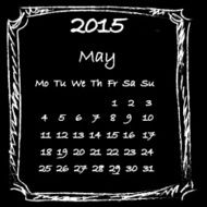 May Calendar 2015