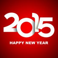 Happy new year 2015 greeting card N11