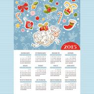 Year of the sheep calendar N2