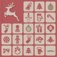 Christmas icons set N56