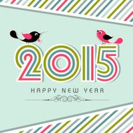 Happy New Year celebration with stylish text design N11