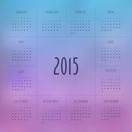 Calendar for 2015 year N17