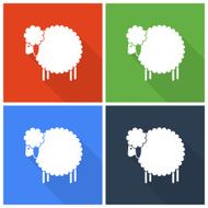 Christmas sheep icons N2