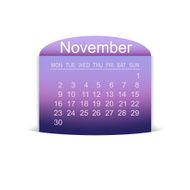Calendar November 2015 Vector N2