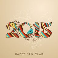 Concept of celebrating New Year 2015 N9