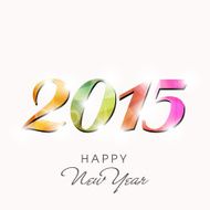Happy New Year celebration with stylish text design N12