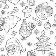 Christmas vector pattern N4