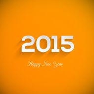 Happy new year 2015 creative greeting card design N7