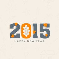 Happy New Year 2015 greeting card design N3