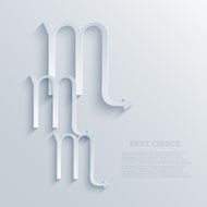 vector modern signs of the zodiac background N10