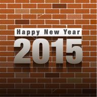 Happy New Year Brick Background