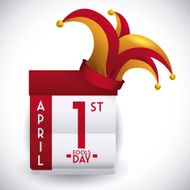 April fools day design vector illustration N3
