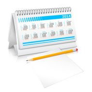 Desk calendar mockup N4