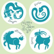 Set signs of the Chinese zodiac N2