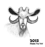 Goat symbol of 2015 New Year