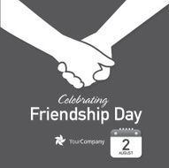 Friendship Appreciation Day Calendar design layout template N5